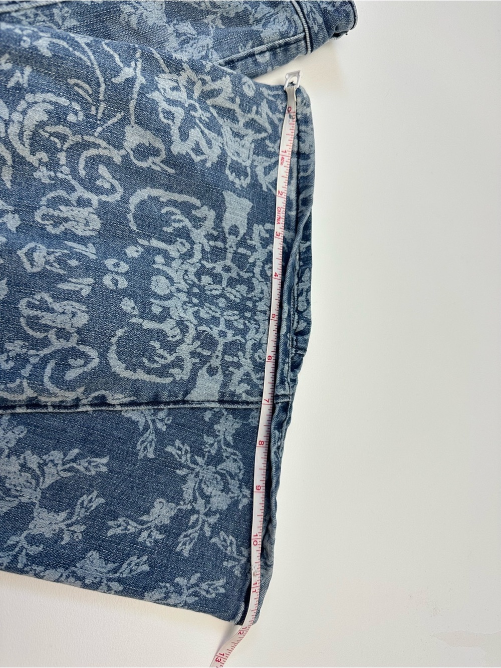We The Free Blue Floral-Print Flare Jeans - Picture 11 of 11